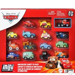 Cars Pixar Mini Racers Variety 15-Pack - Multi-Color